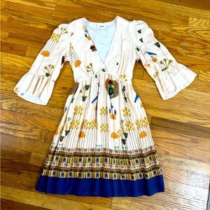 Dixie Floral Print V-Neck Dress